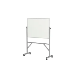 Nexus Double-Sided Mobile Easel Porcelain Magnetic Whiteboard 34"Wx46"H
