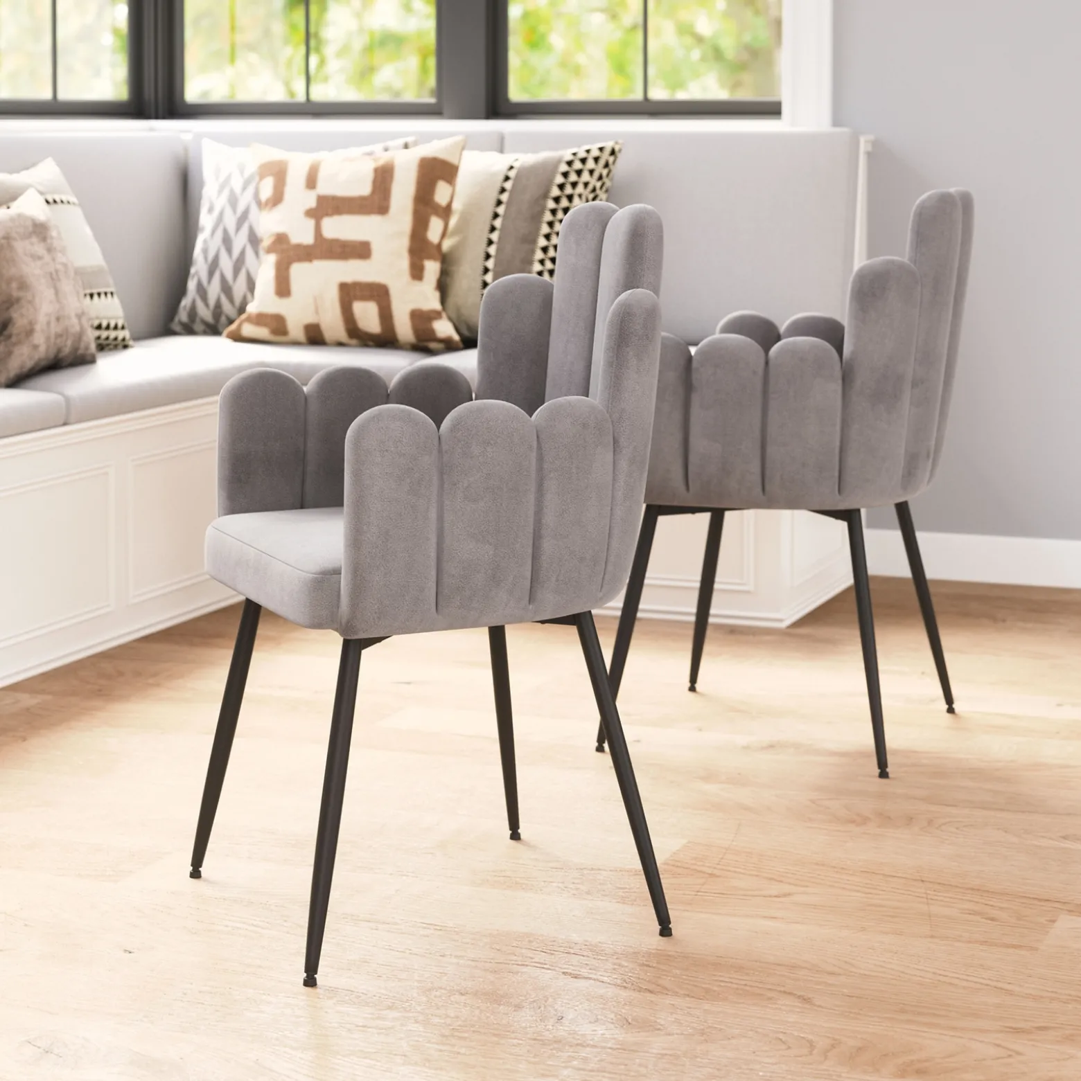 Noosa Velvet Dining Chair - Set of Two