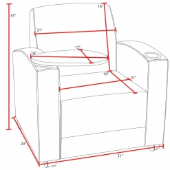 Nova Armchair w/ Tablet Arm