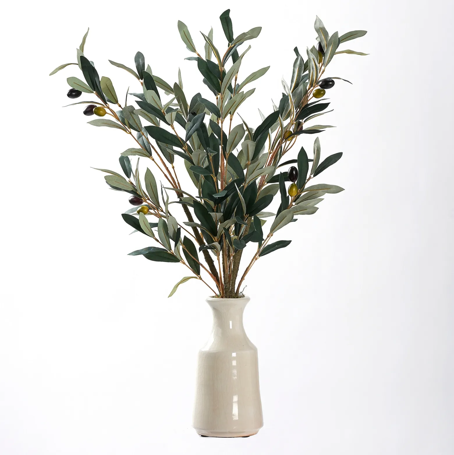 Olive Spray in White Ceramic Bottle