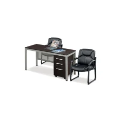 Omega Faux Leather Oversize Guest Chair