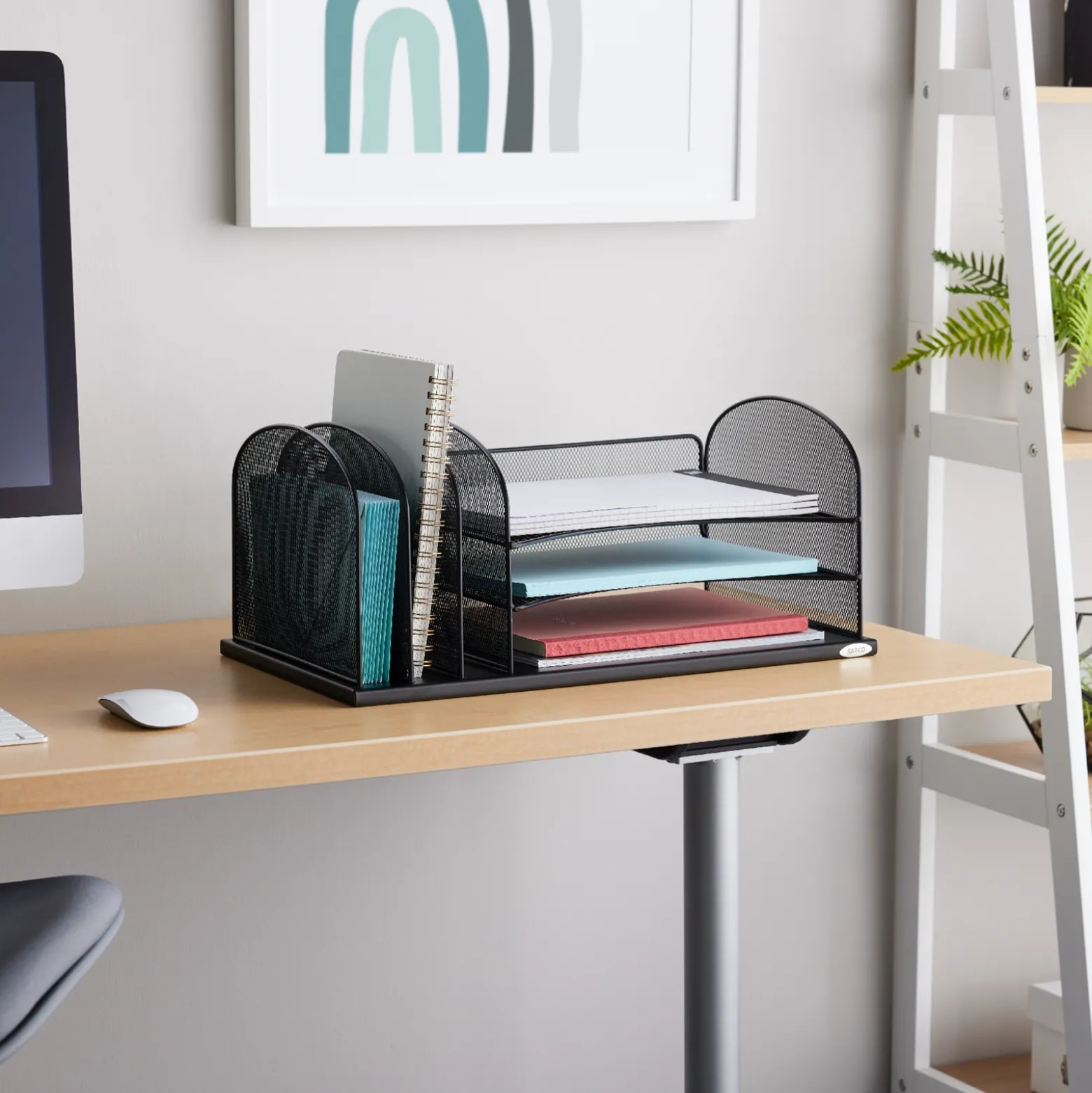 Onyx Desktop Organizer with Six Compartments