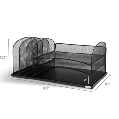 Onyx Desktop Organizer with Six Compartments