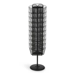 Onyx Rotating Magazine Stand with 30 Pockets