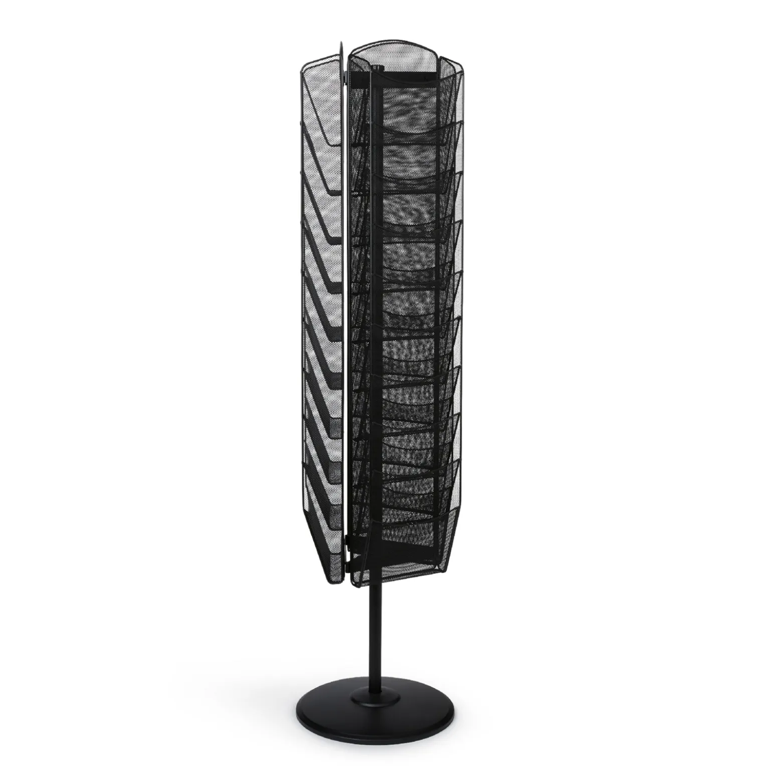 Onyx Rotating Magazine Stand with 30 Pockets