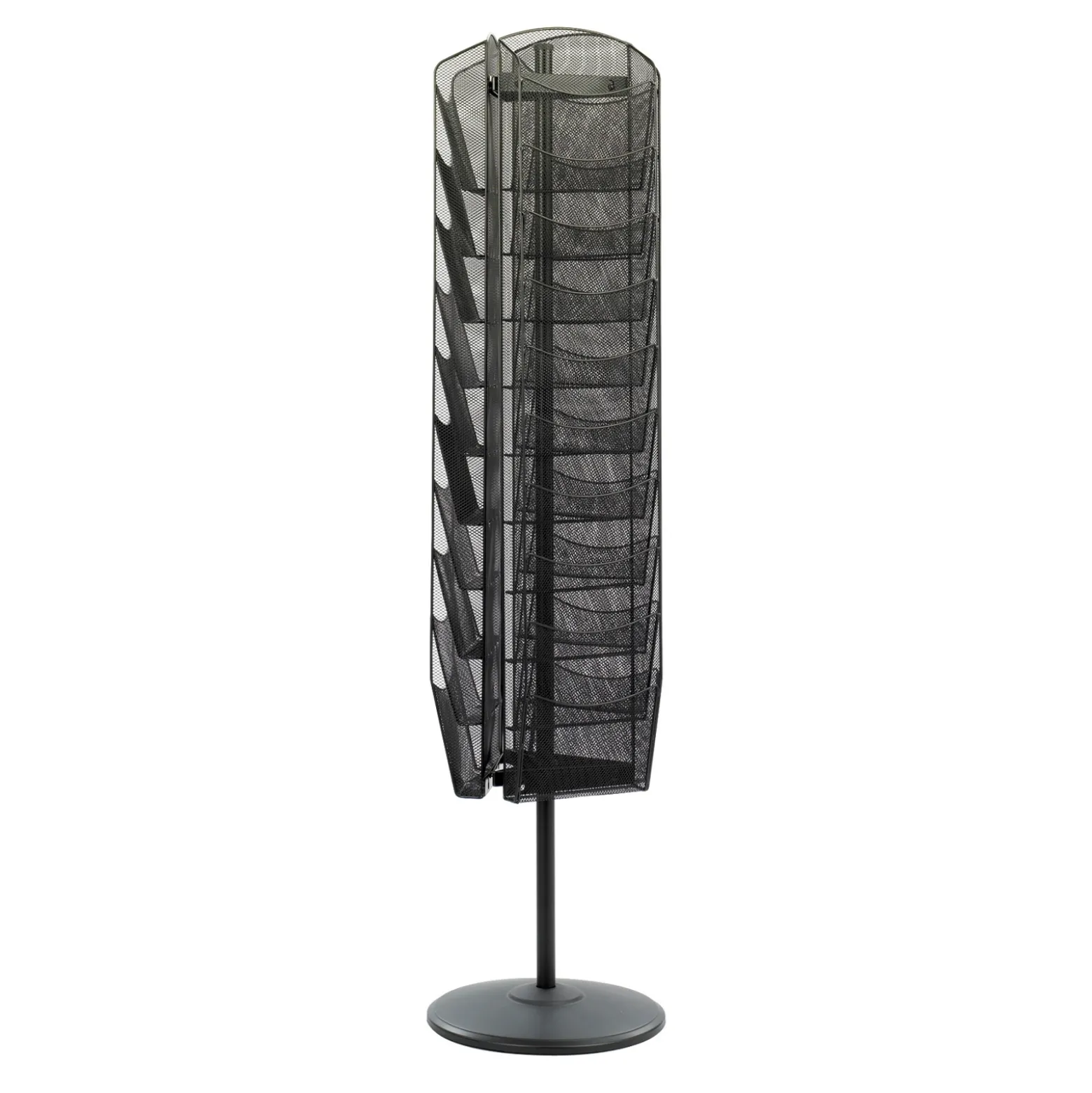 Onyx Rotating Magazine Stand with 30 Pockets