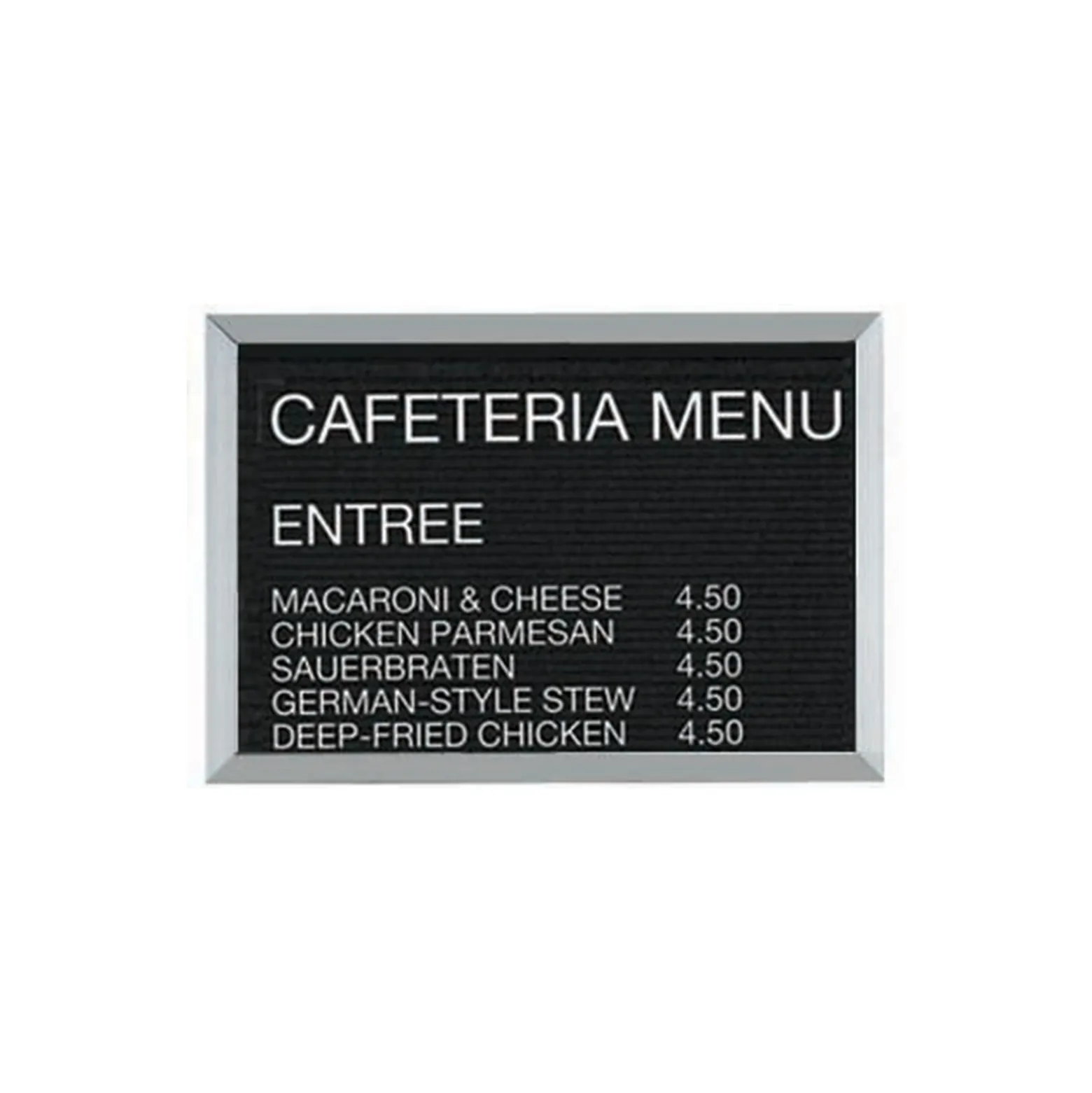 Open Faced Aluminum Frame Letter Board 18"Wx12"H