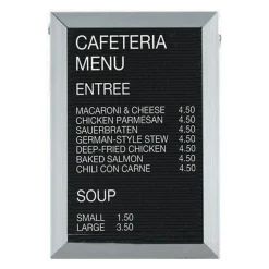 Open Faced Aluminum Frame Letter Board 18