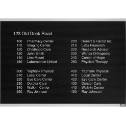 Open Faced Aluminum Frame Letter Board 36"Wx24"H