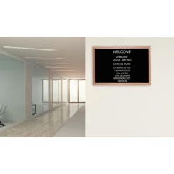 Open Faced Oak Wood Frame Letter Board 18