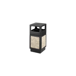 Open Side Waste Receptacle with Aggregate Panels