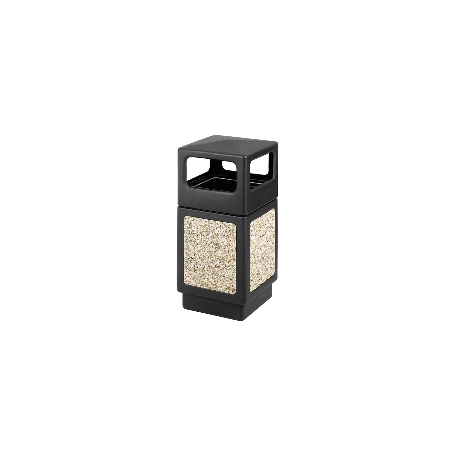 Open Side Waste Receptacle with Aggregate Panels