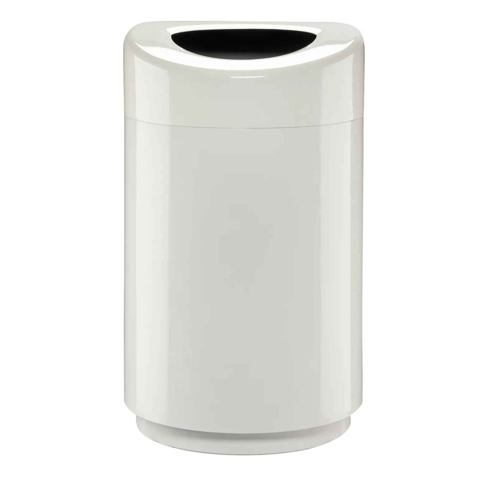 Open Top Powder Coated Trash Receptacle - 30 Gallon