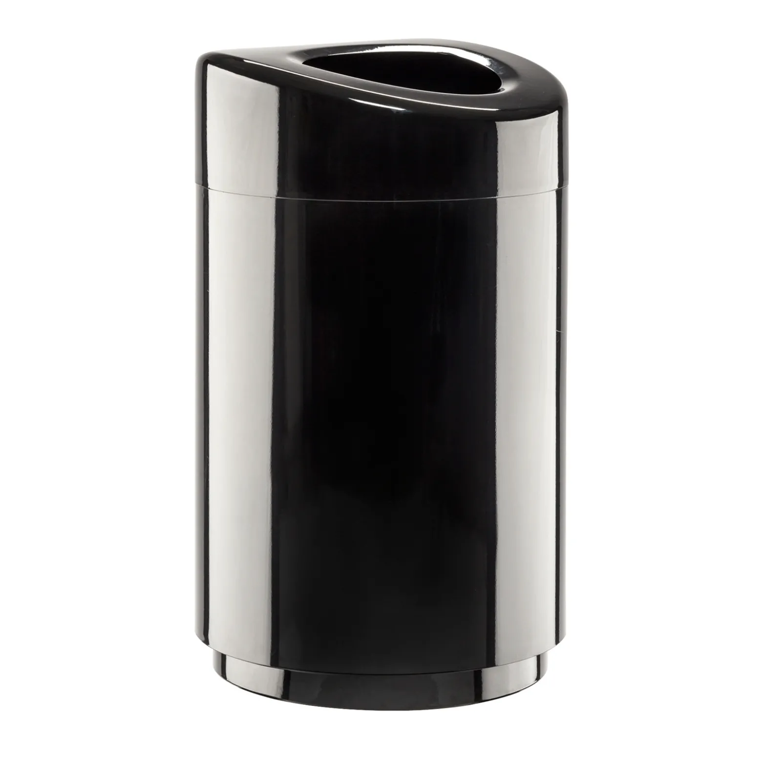 Open Top Powder Coated Trash Receptacle - 30 Gallon
