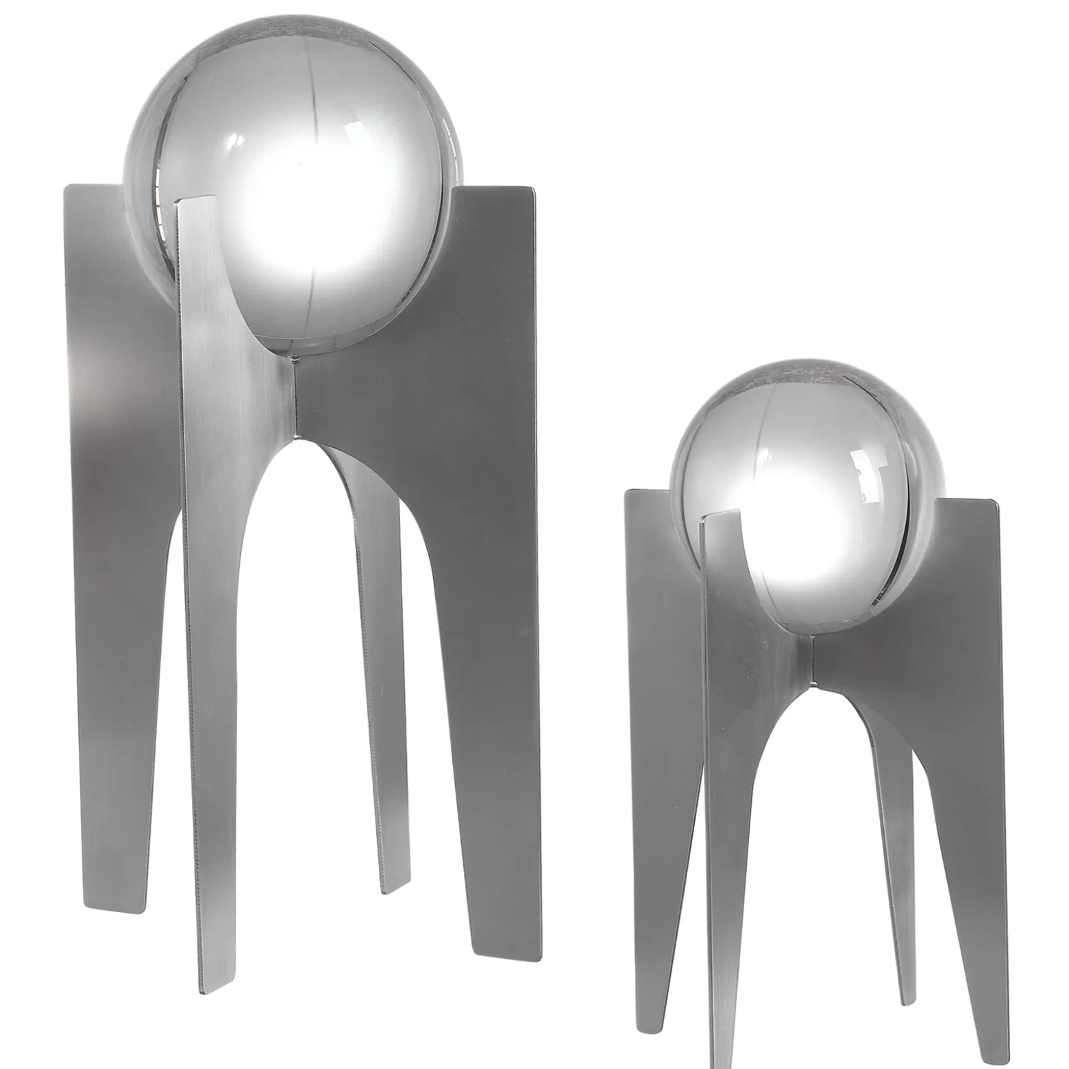 Orb Sculptures, Set of Two