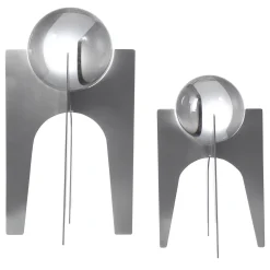 Orb Sculptures, Set of Two