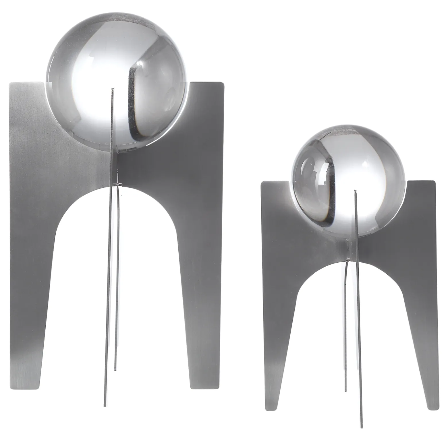 Orb Sculptures, Set of Two
