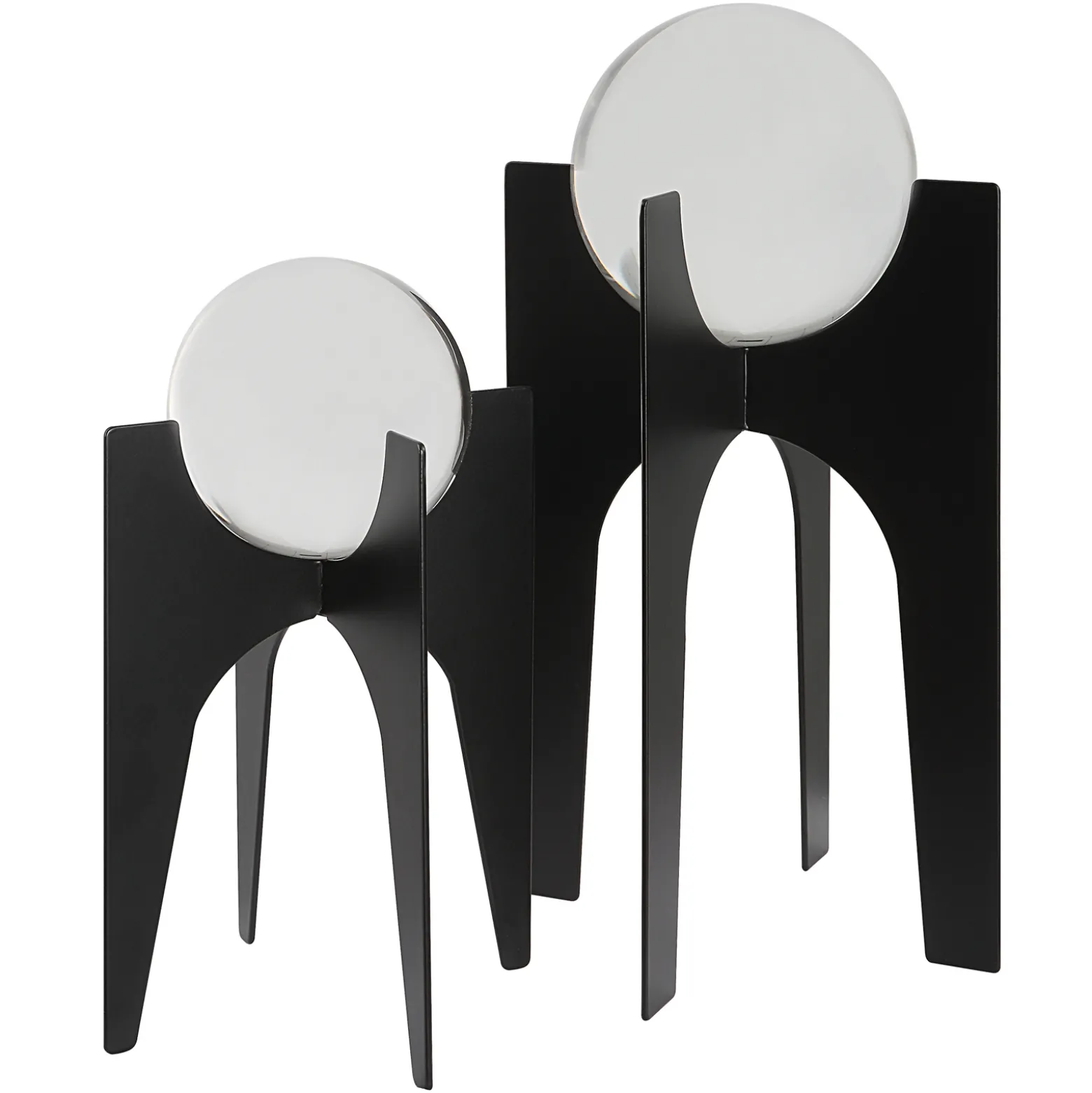 Orb Sculptures, Set of Two
