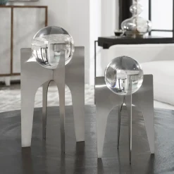 Orb Sculptures, Set of Two