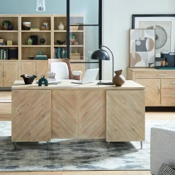 Oslo Double Pedestal Executive Desk - 66"W x 30"D