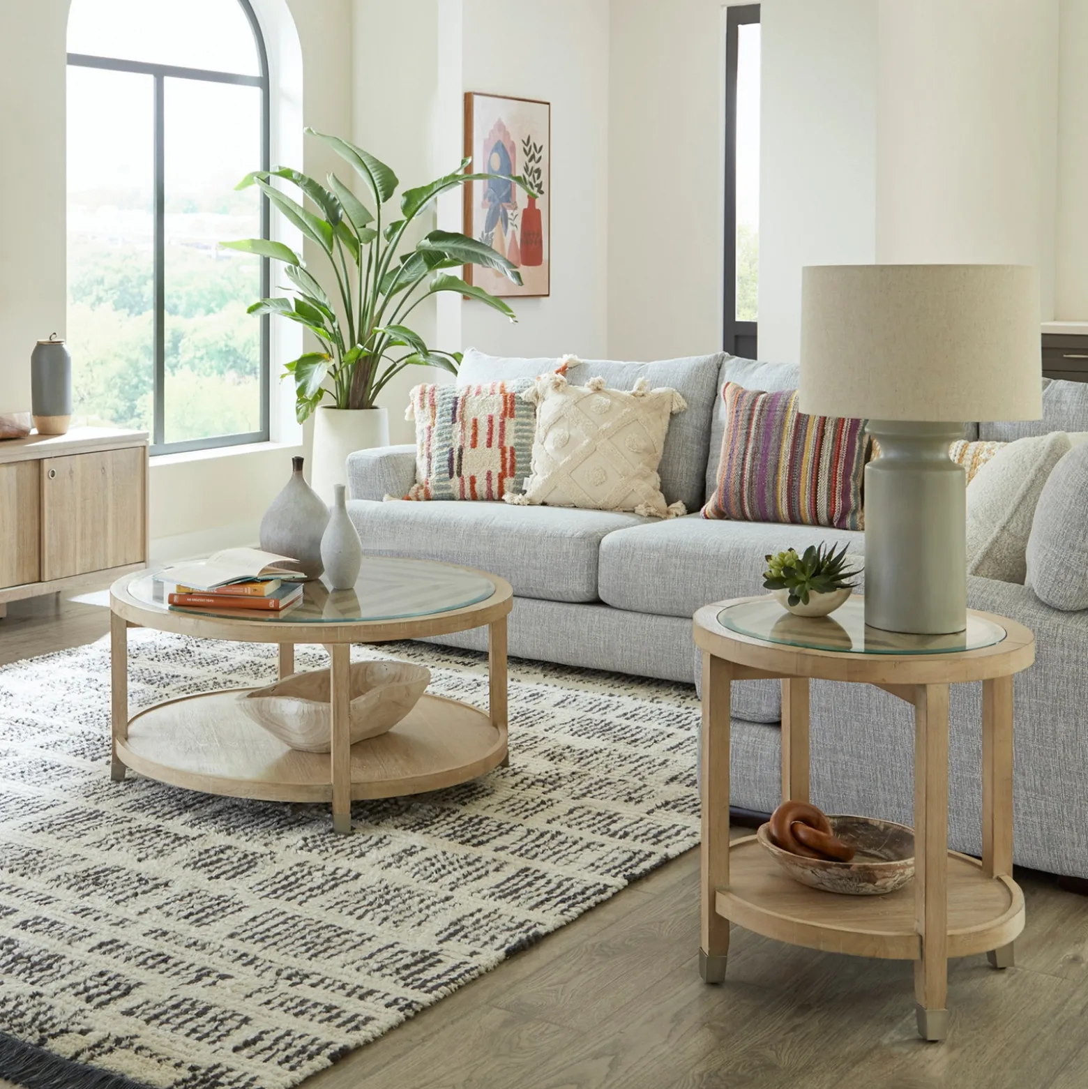 Oslo Round End Table