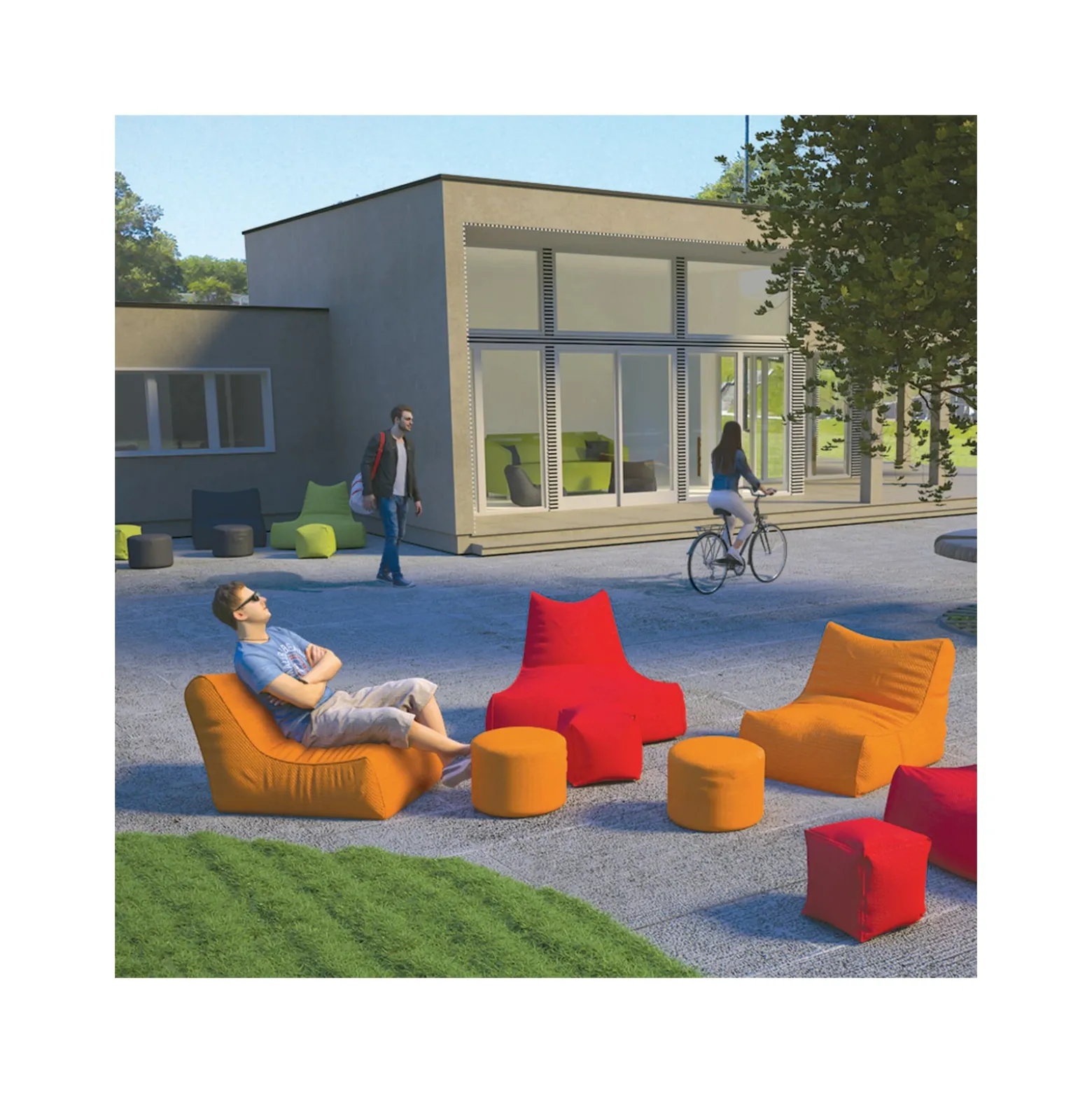 Outdoor Rectangle Ottoman