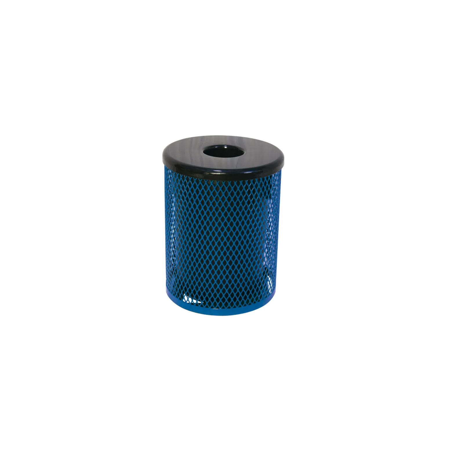 Outdoor Waste Receptacle with Diamond Pattern- 32 Gallon Capacity