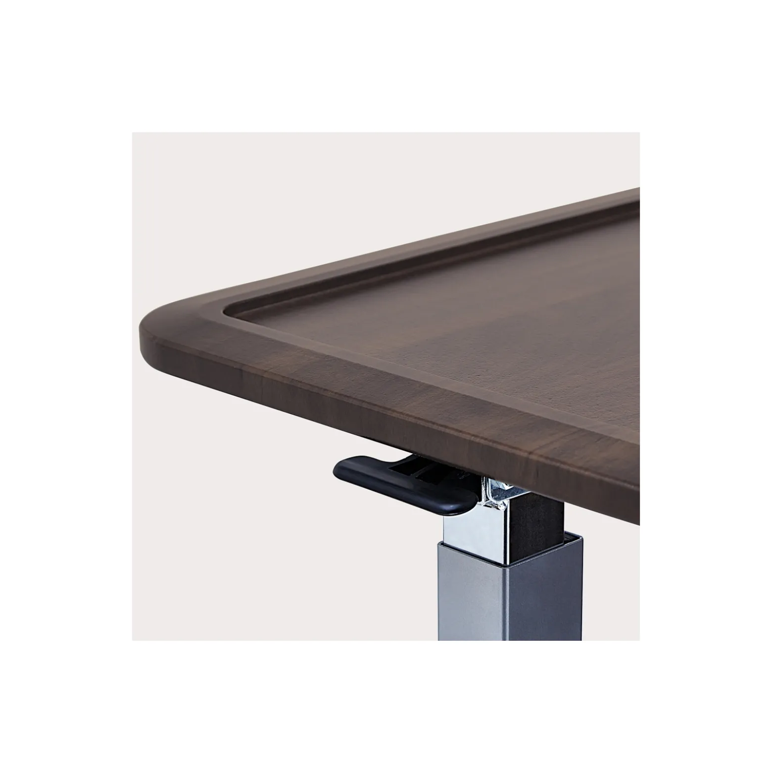 Overbed Tables Height Adjustable Overbed Table with Lipped Top - 30"W x 16"D
