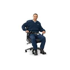 Overtime Mesh-Back 24/7 Big and Tall Office Chair with Polyurethane Seat