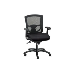 Overtime Mesh-Back 24/7 Big and Tall Office Chair with Fabric Seat