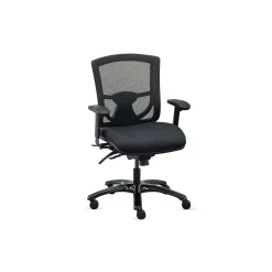 Overtime Mesh-Back 24/7 Big and Tall Office Chair with Fabric Seat