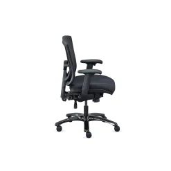 Overtime Mesh-Back 24/7 Big and Tall Office Chair with Fabric Seat
