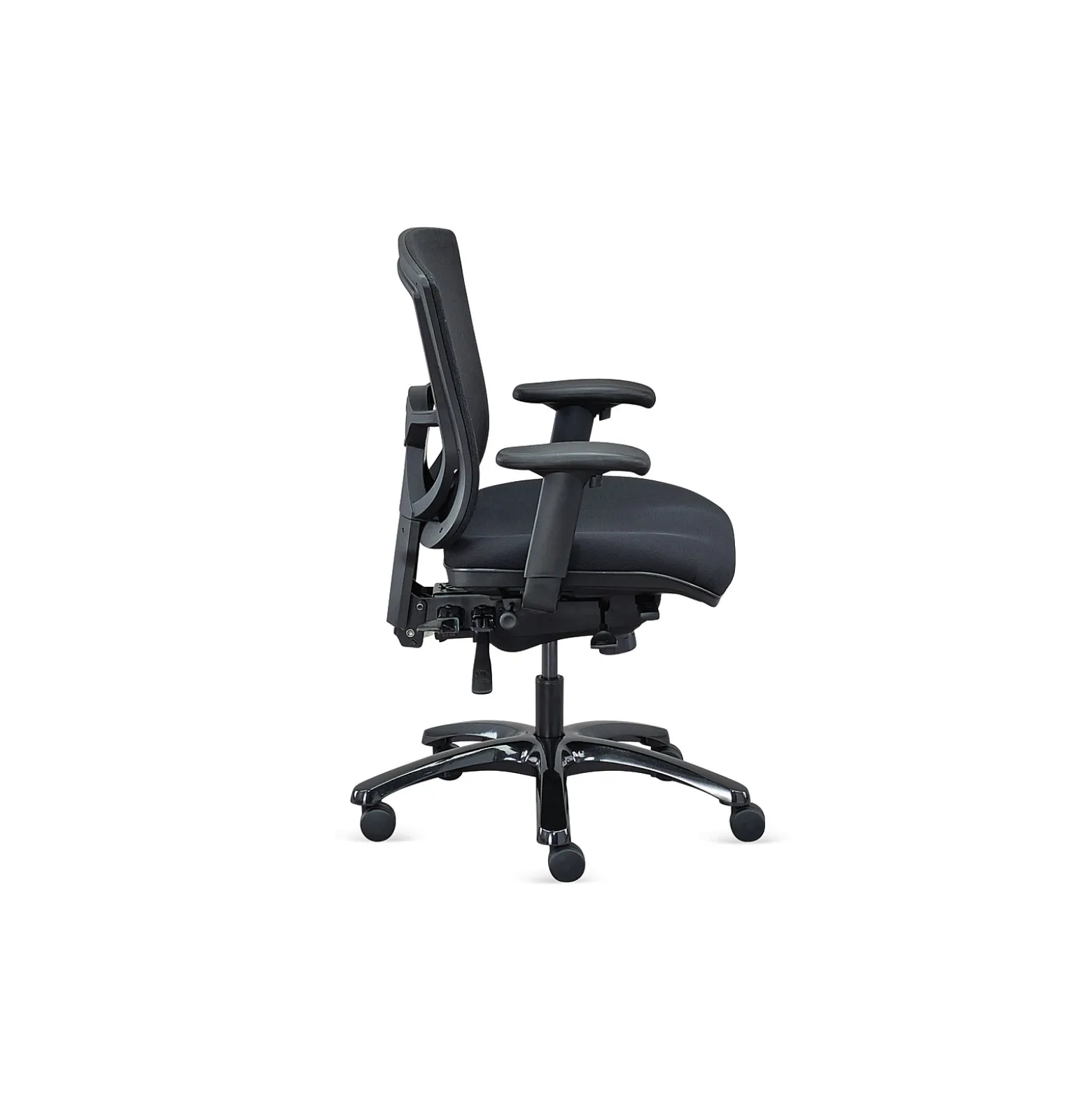 Overtime Mesh-Back 24/7 Big and Tall Office Chair with Fabric Seat