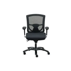 Overtime Mesh-Back 24/7 Big and Tall Office Chair with Fabric Seat