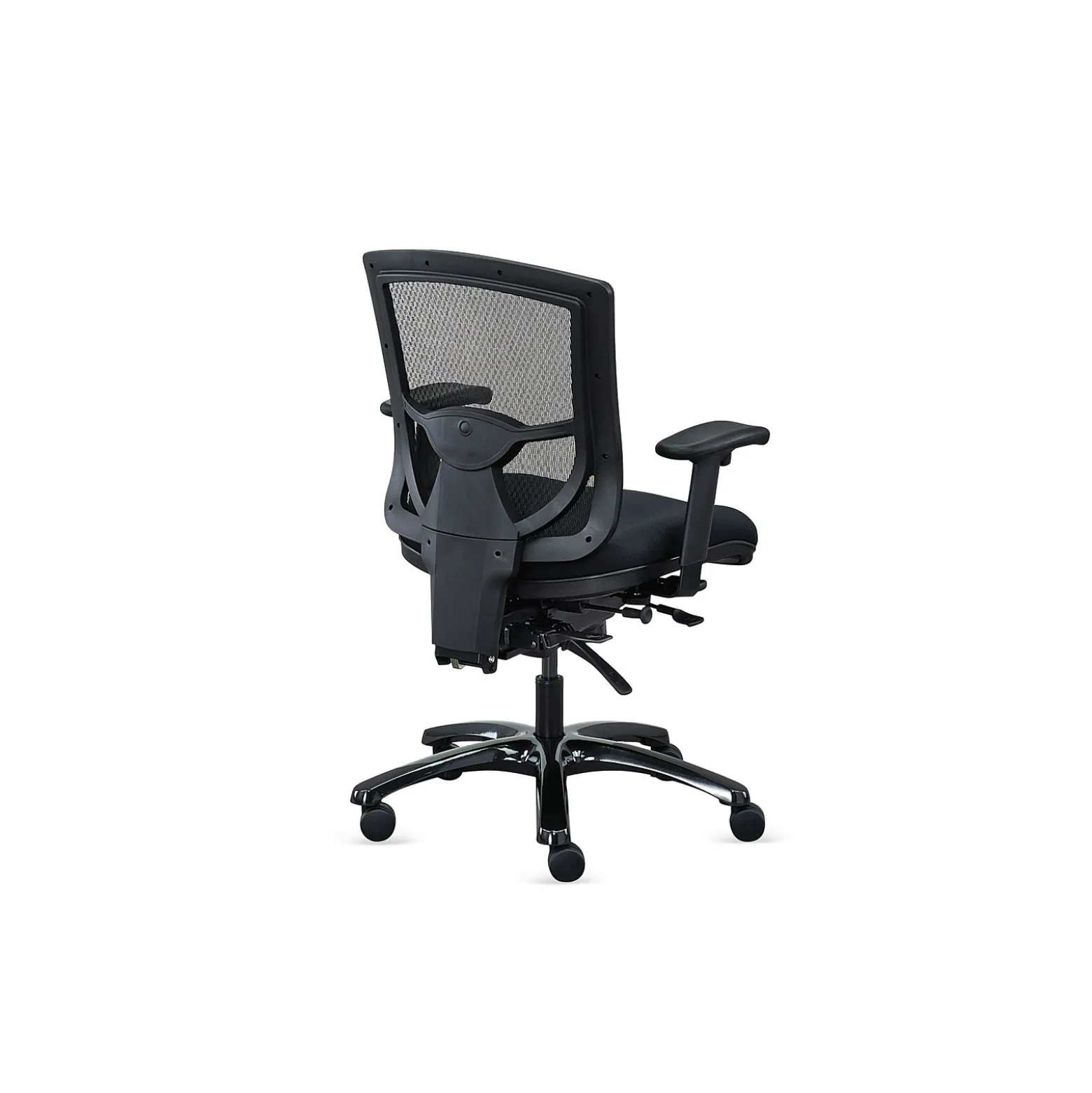 Overtime Mesh-Back 24/7 Big and Tall Office Chair with Fabric Seat