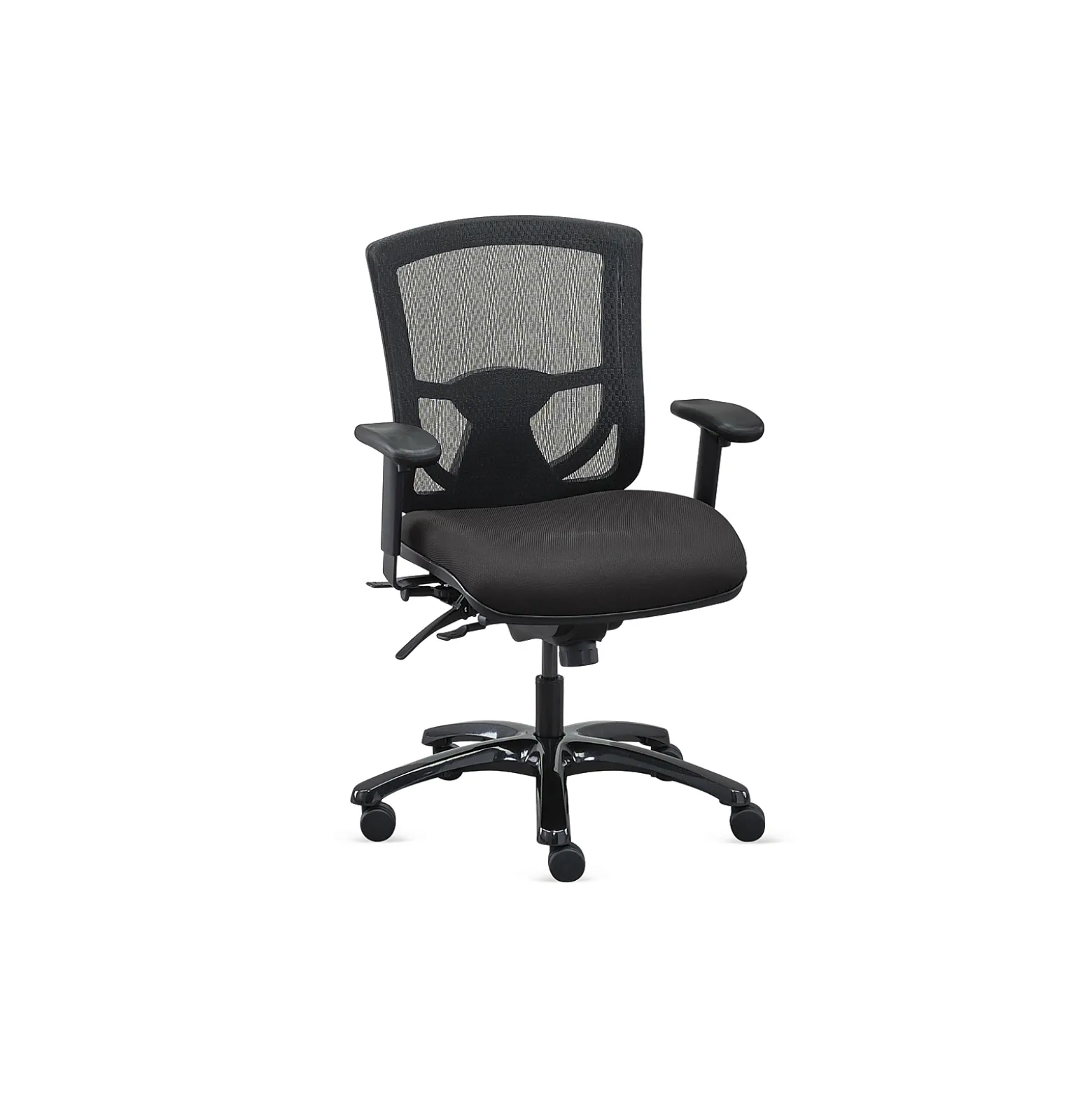 Overtime Mesh-Back 24/7 Big and Tall Office Chair with Fabric Seat