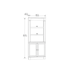 Palladia 5 Shelf Bookcase with Doors