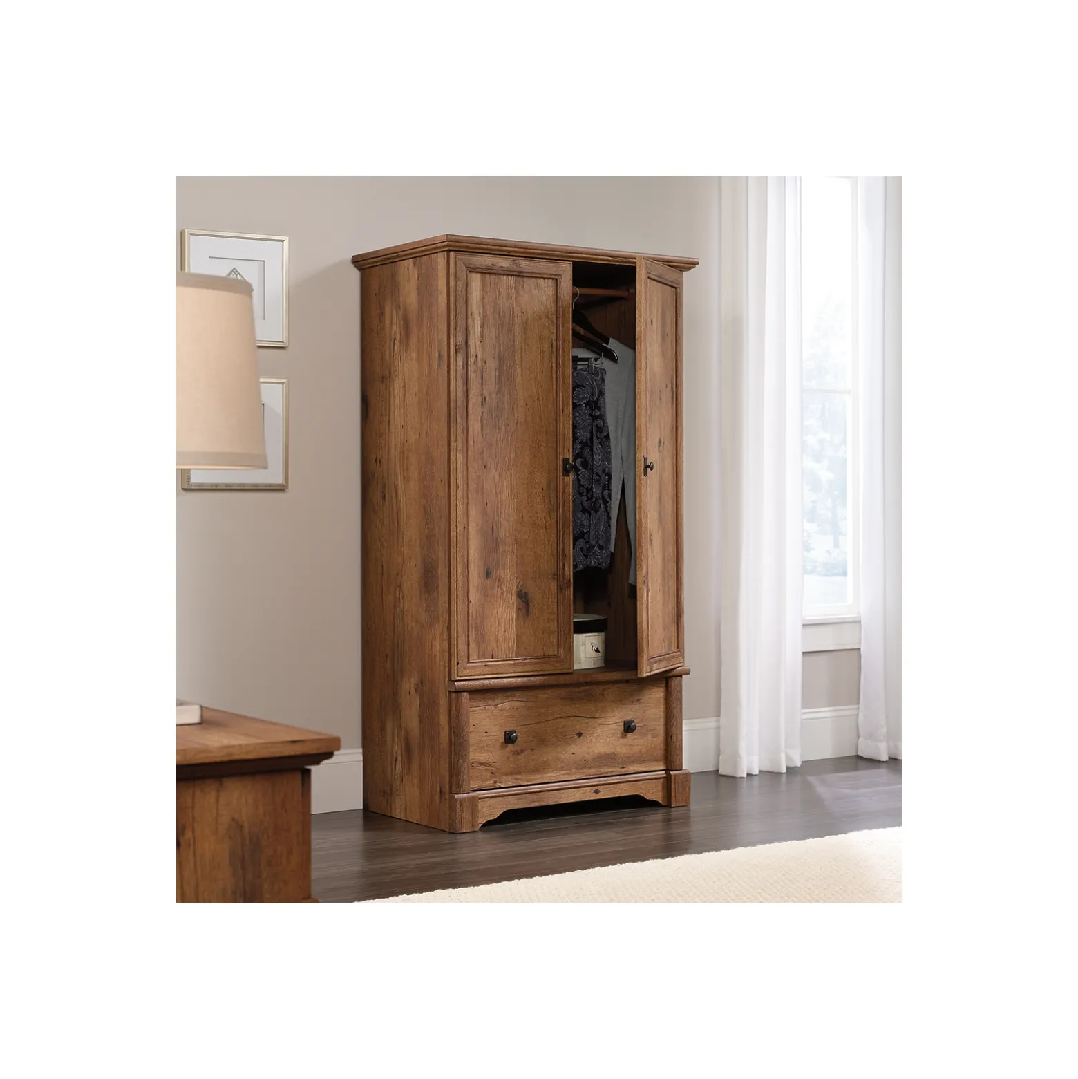 Palladia Double Door Wardrobe Cabinet - 66"H