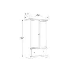 Palladia Double Door Wardrobe Cabinet - 66