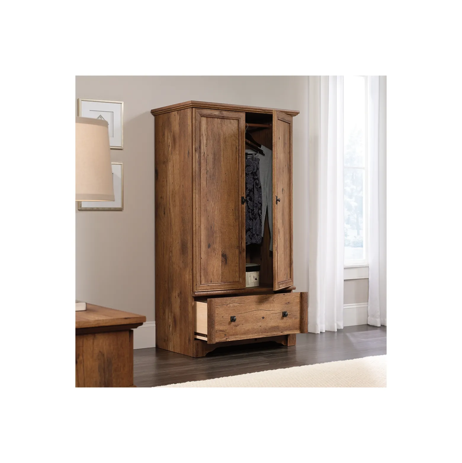 Palladia Double Door Wardrobe Cabinet - 66"H