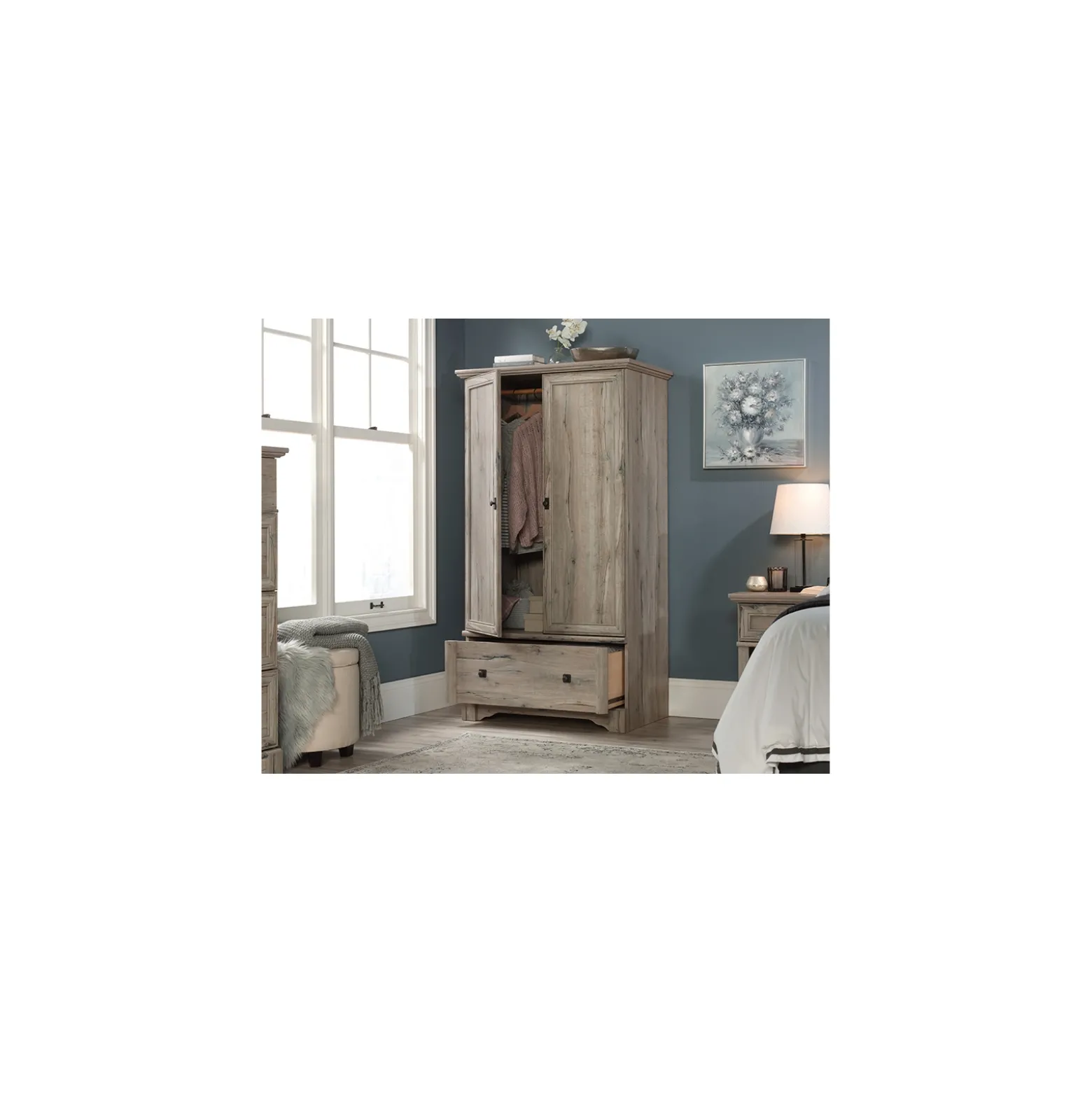 Palladia Double Door Wardrobe Cabinet - 66"H