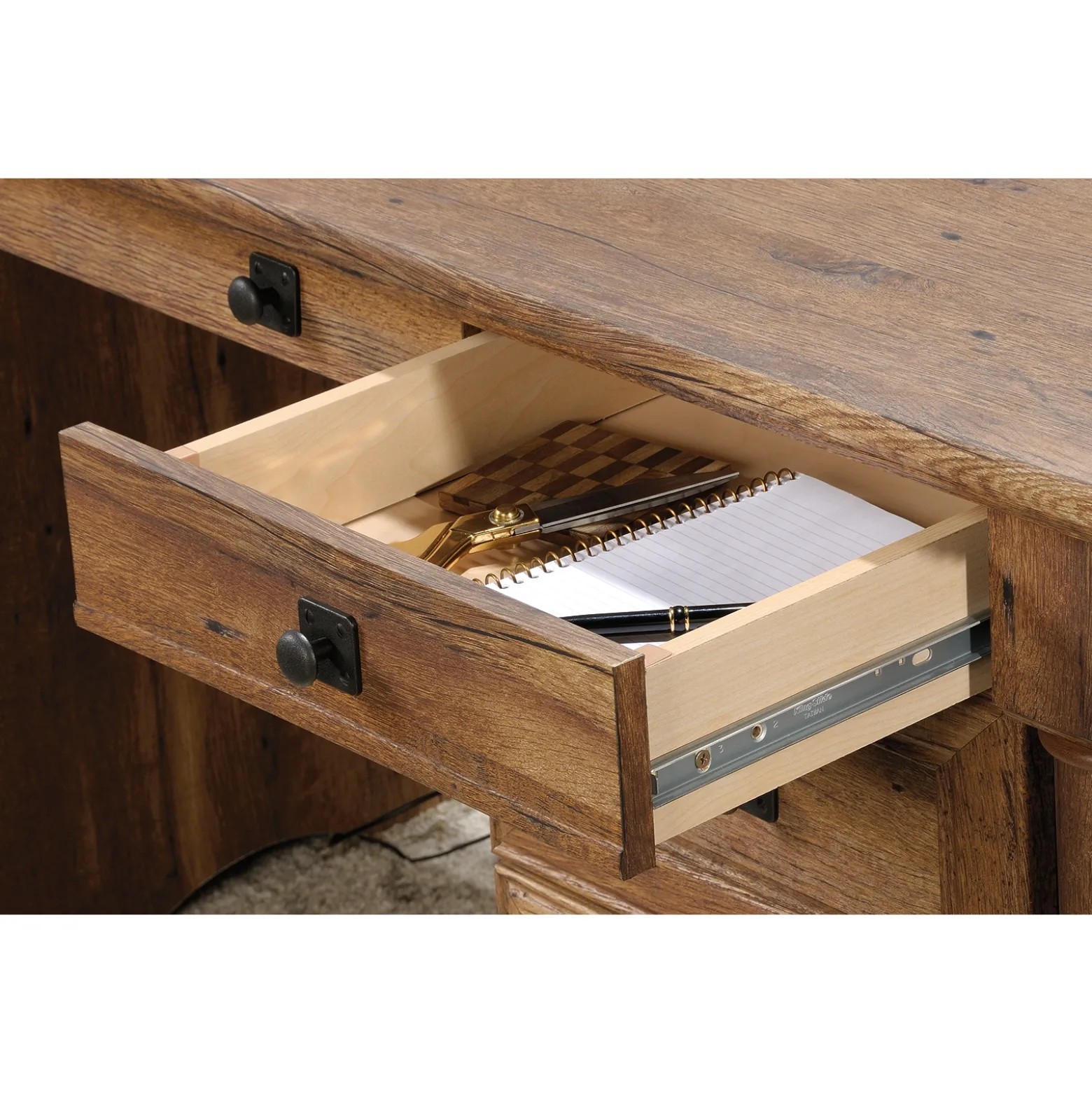 Palladia Double Pedestal Office Desk - 65"W