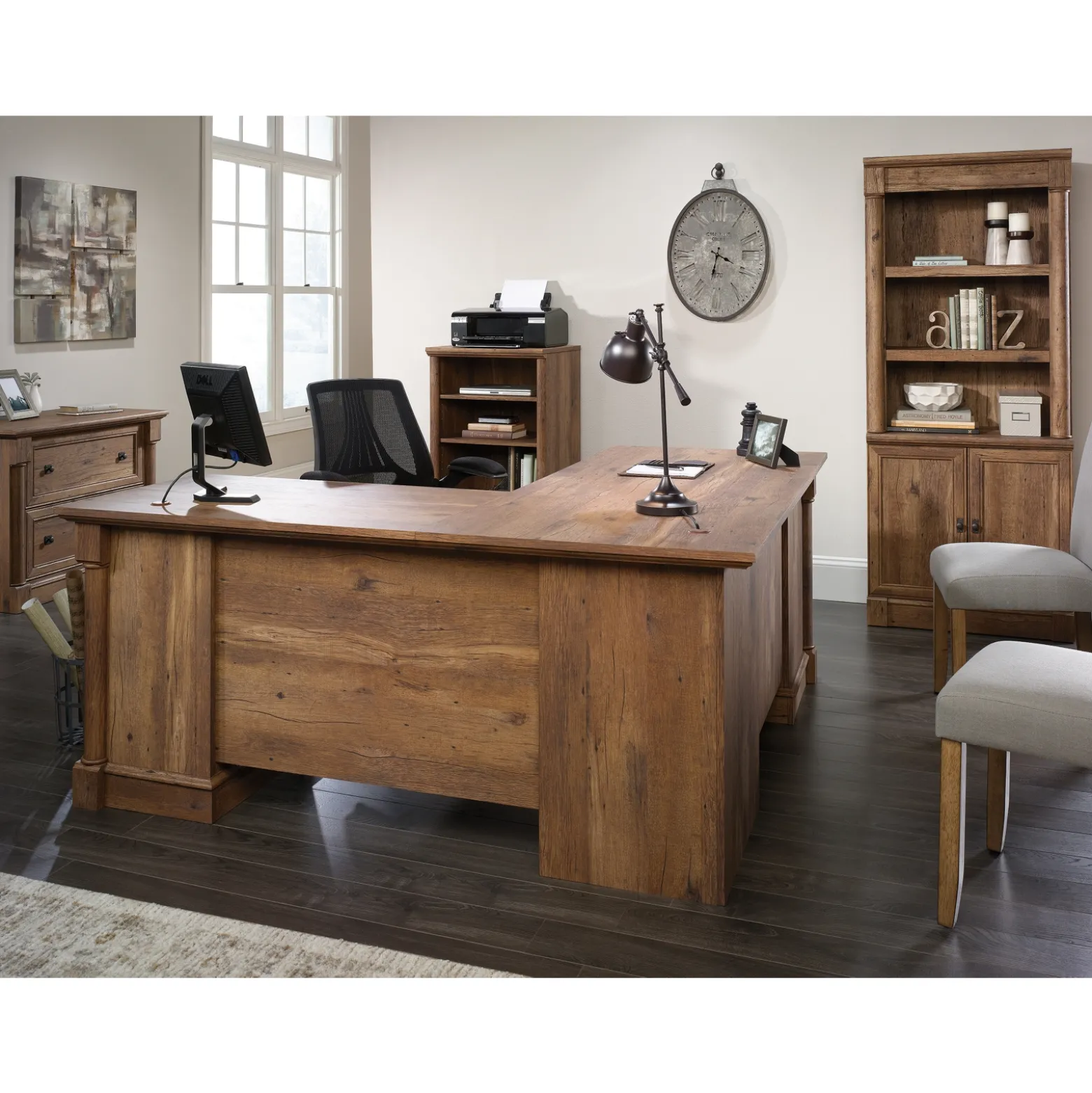 Palladia Home Office Suite with L-Shaped Desk