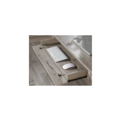 Palladia Single Pedestal Desk with Keyboard Tray