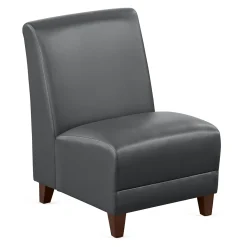 Parkside Armless Guest Chair in Faux Leather - 21