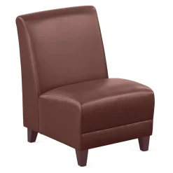Parkside Armless Guest Chair in Faux Leather - 21