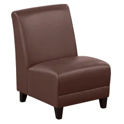 Parkside Armless Guest Chair in Faux Leather - 21