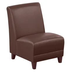 Parkside Armless Guest Chair in Faux Leather - 21