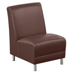 Parkside Armless Guest Chair in Faux Leather - 21