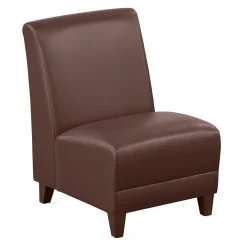 Parkside Armless Guest Chair in Faux Leather - 21